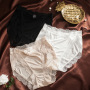 Mid-waist Comfortable Breathable Lace Sexy Knitted Silk Panties